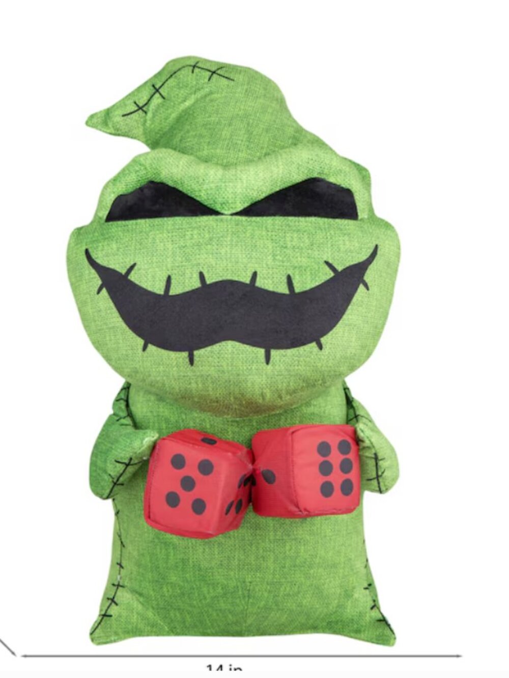 Disney Nightmare Before Christmas Oogie Boogie 21" Plush Halloween Greeter